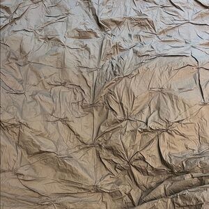 West Elm pintuck mushroom colored duvet and sham